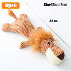 ChewAnimal Indestructible Plush Dog Toy Chew Guard Technology for Aggressive Chewers & Heavy Duty Play