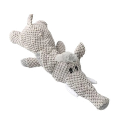 Gray elephant-shaped plush toy