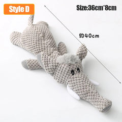 ChewAnimal Indestructible Plush Dog Toy Chew Guard Technology for Aggressive Chewers & Heavy Duty Play