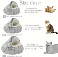 Deluxe Plush Pet Bed for Cats & Small Dogs