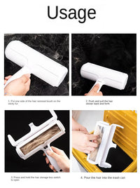 Pet Hair Remover Roller – 2-Way Lint Brush for Dogs & Cats | Reusable Fur Remover for Furniture, Clothes & Carpets