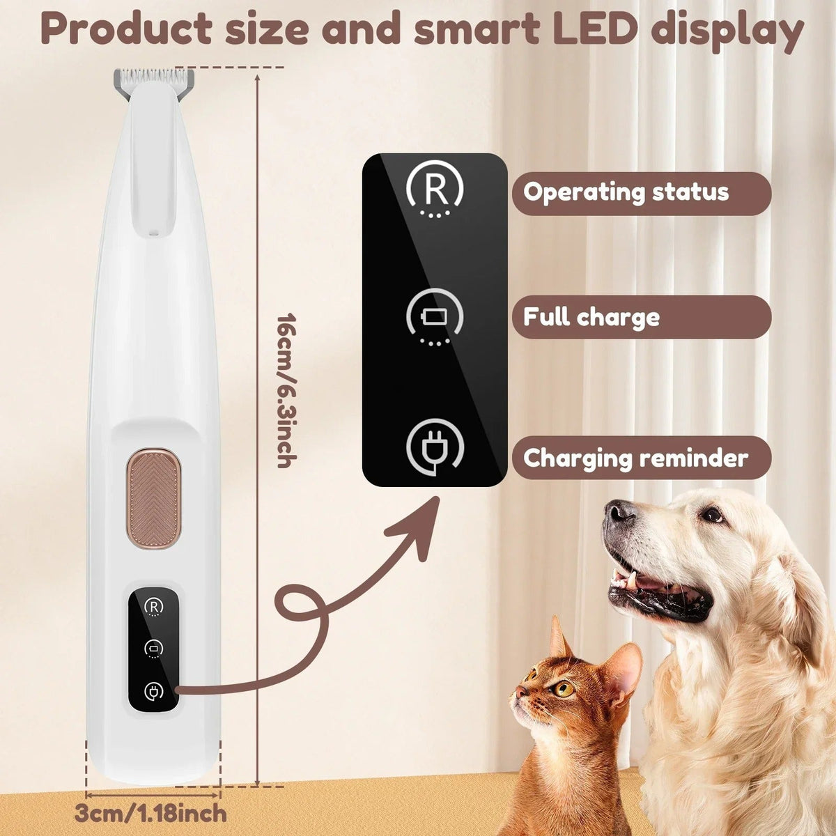 PetTrim™ Precision Pet Grooming Trimmer – Quiet Dog & Cat Hair Clipper | Pet Buckets