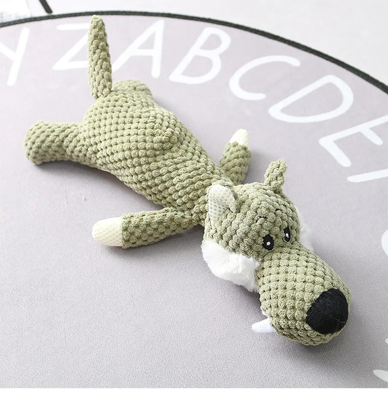 ChewAnimal Indestructible Plush Dog Toy Chew Guard Technology for Aggressive Chewers & Heavy Duty Play