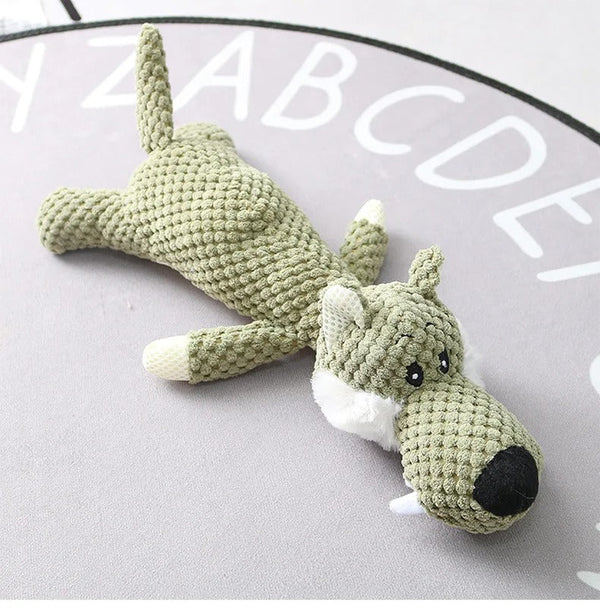 ChewAnimal Indestructible Plush Dog Toy Chew Guard Technology for Aggressive Chewers & Heavy Duty Play