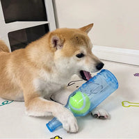 Dog Chew Toy with Tennis Ball – Durable TPR Bite-Resistant Squeaky Interactive Chewing Toy for Puppies & Dogs