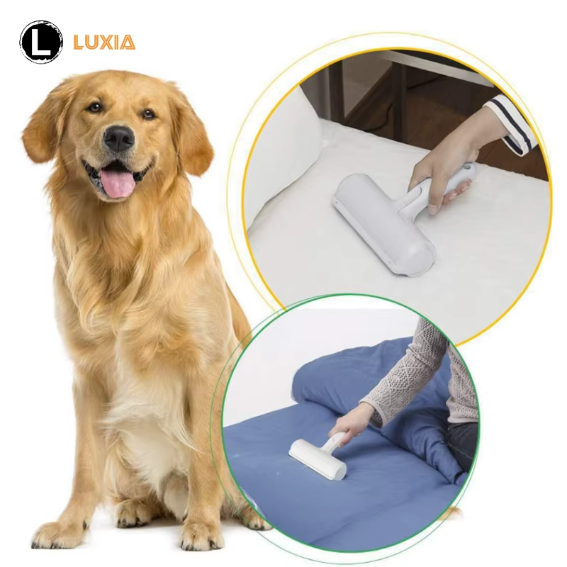 Pet Hair Remover Roller – 2-Way Lint Brush for Dogs & Cats | Reusable Fur Remover for Furniture, Clothes & Carpets
