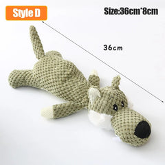 ChewAnimal Indestructible Plush Dog Toy Chew Guard Technology for Aggressive Chewers & Heavy Duty Play